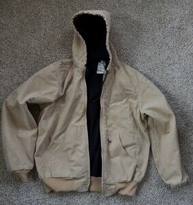 Vintage Carhartt hooded canvas zip jacket J25WET